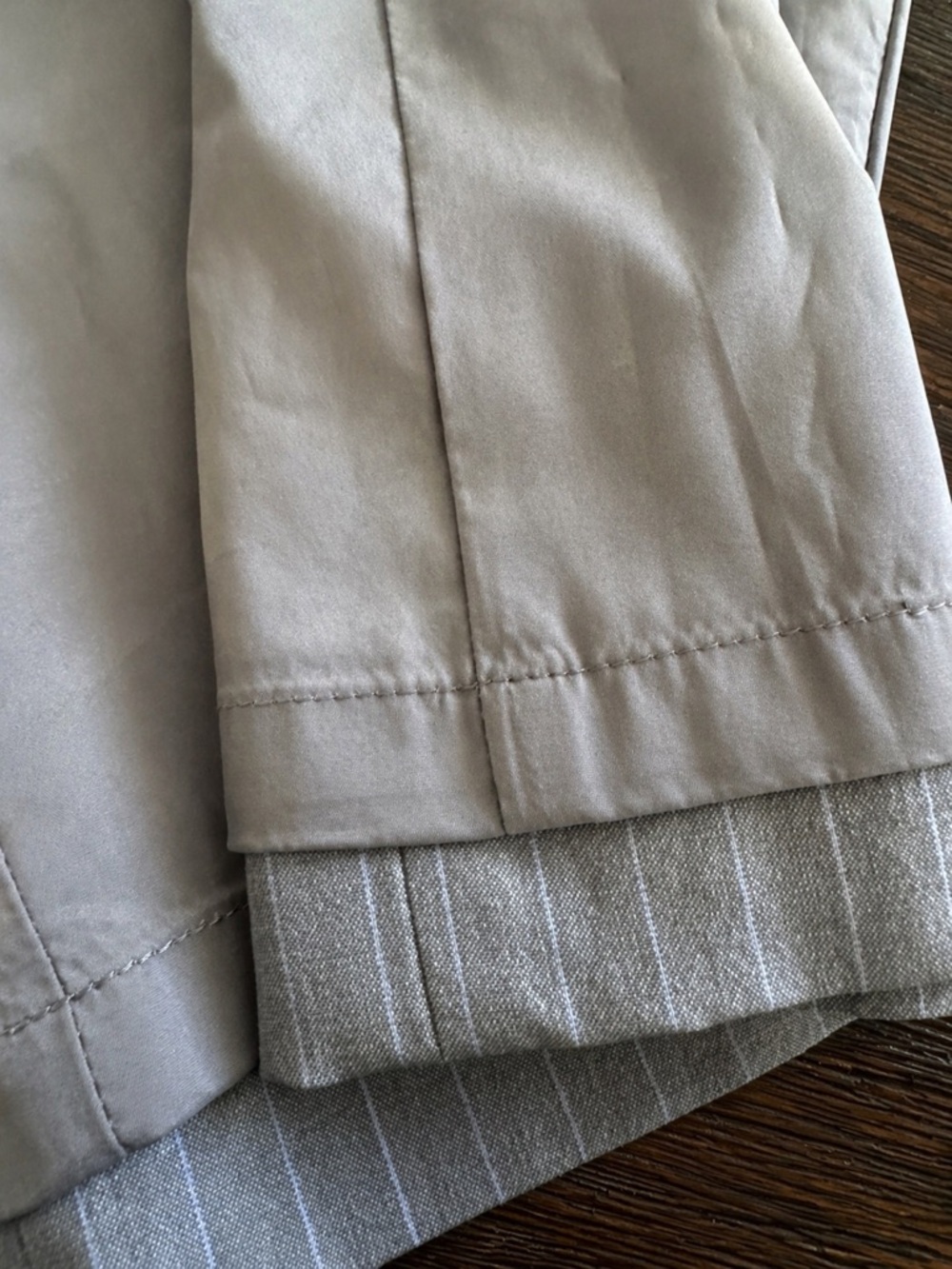 NWOT Banana Republic Martin Fit Pinstripe Bootcut Pants Gray Size 8 - Picture 12 of 12